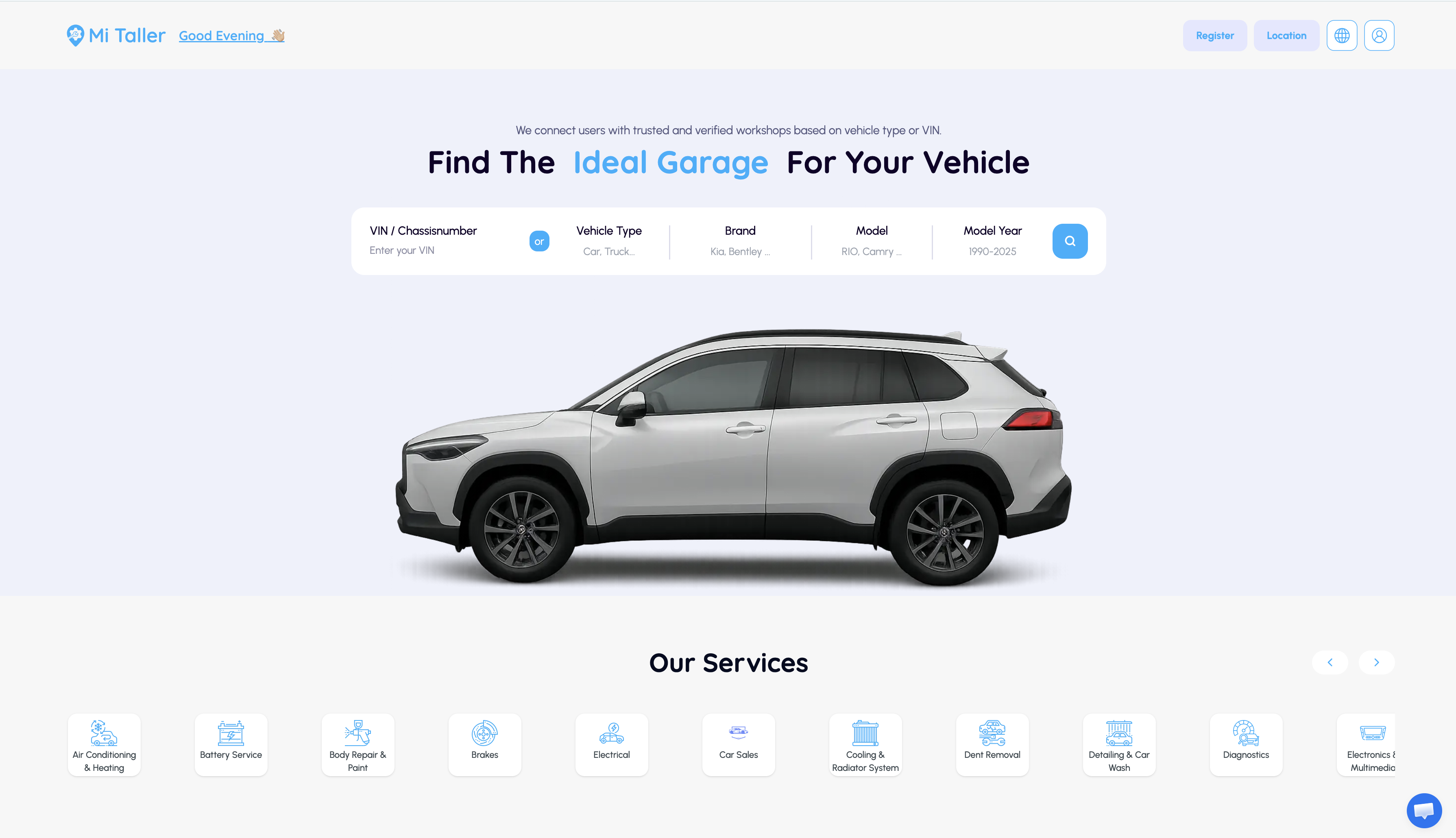 Mi Taller — Vehicle workshop directory
